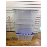 3 Storage Totes w/lids