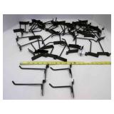 50 Black Slatwall Hooks