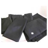 6 Rectangle Black Table Cloths 60"x102"