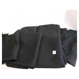 6 Rectangle Black Table Cloths 60"x102"