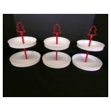 3-2tiered Metal Christmas Stands for cookies candy