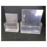 10 Plastic Acrylic Pattern Brochure Stands