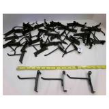 50 Black Gridwall Hooks