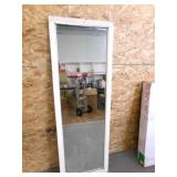 Vintage HEAVY Wood Frame Floor length Mirror