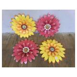 4 metal Flower for Garden, Wal lor door dï¿½cor 16"