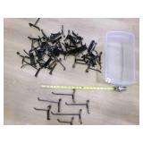 50 Black Gridwall Hooks