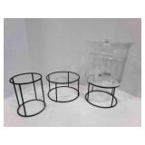 Serving Metal Stands-3, acrylic Beverage & relish