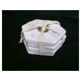 Marble Coasters Set-Gold O for Oklahoma-all new