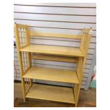 Foldable 3 shelf bookcase 27ï¿½"x11"x38"