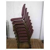 8 chairs w/rolling stand