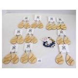 Baseball Softball JACKETS wood Earrings Bracelets