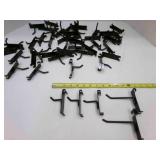 50 Black Gridwall Hooks