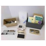 Greeting Cards, Envelopes, Lots of mini tins for