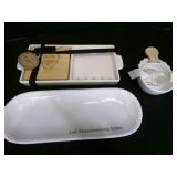 Mud Pie Ceramic Thanksgiving Serving Dishes, Let