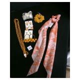 Orange Fashion Accessories-Earrings, bracelets