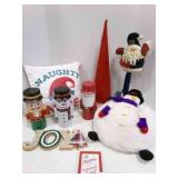 Santa & Snowman Christmas Decorations