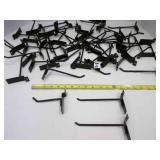 50 Black Slatwall Hooks