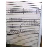 6-Gridwall & Slatwall Shelving most 24" x12"