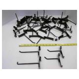 50 Black Gridwall Hooks