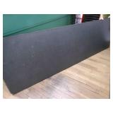 8 Ft Folding table-Gray top--HEAVY-has some scratc