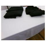 3 Tablecloths- Black & white 102"x60"-108" Round