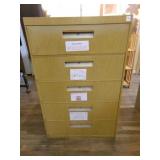 Metal Pattern 5 drawer File cabinet 27ï¿½"x25"x42"