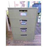 Metal Pattern 4 drawer File cabinet 30"x25"x42"