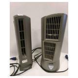 2-Lasko Oscillating Fans-both Power on