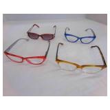 4 Fashion Reading Glasses, 3-1ï¿½0 and1-1.75