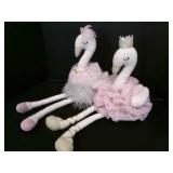 2 Cute Flamingoes in Tutus