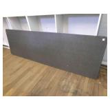 8 Ft Folding table-Gray top--HEAVY-has some scratc