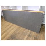 8 Ft Folding table-Gray top--HEAVY-some scratches