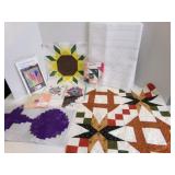 Completed Quilt Squares, Sew by Number Quilt kit