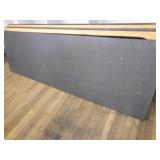 8 Ft Folding table-Gray top--HEAVY-some scratches