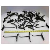 50 Black Slatwall Hooks