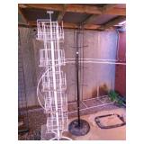 2 rotating metal Display racks-need cleaned 5