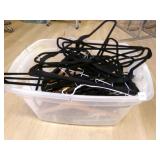 Tote full of velvet & wood Hangers