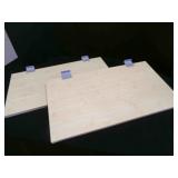 2-Slatwall display Shelves 24"x13" bamboo look