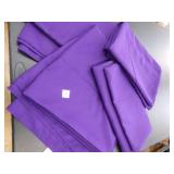 4-Purple 60"x120" Table cloths -need cleaned