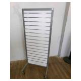 Slatwall Rolling Display Stand 24"x57"