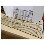 3 Gridwall Slatwall wire Shelves 24"x12" deep