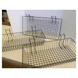 3 Gridwall Slatwall wire Baskets 22"x 12" deep