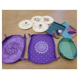Zipper bags, Hot pads, cloth trinket basket