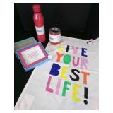 2 Caus Insulated Drinks, Wise Sayings Porcelain Tr