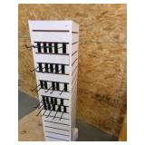 Slatwall Rotating Display Case w/25 hooks