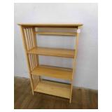 Foldable 4 Shelf Display Shelves 26"x12"x42"