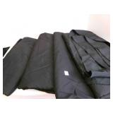 4 Oval Black table Cloths 90"x156"