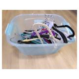 Tote full of Hangers--some velvet