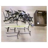 50 Black Gridwall Hooks