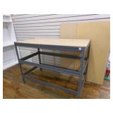 Workbench Rack Keyhole slot-3 shelves particle boa